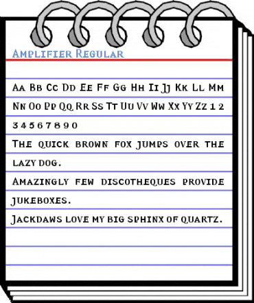 Amplifier Regular Font