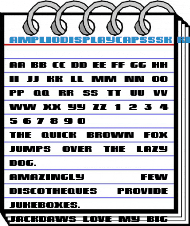 AmplioDisplayCapsSSK Regular Font