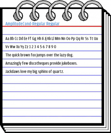 AmplitudeCond-Regular Regular Font