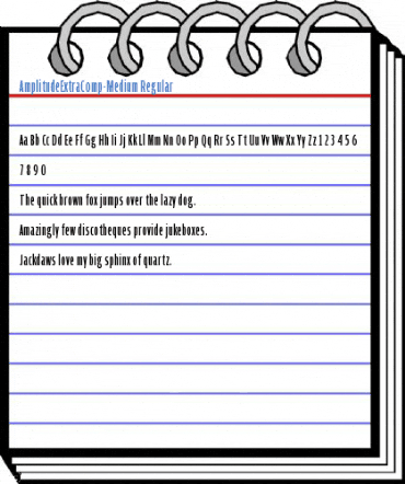 AmplitudeExtraComp-Medium Regular Font