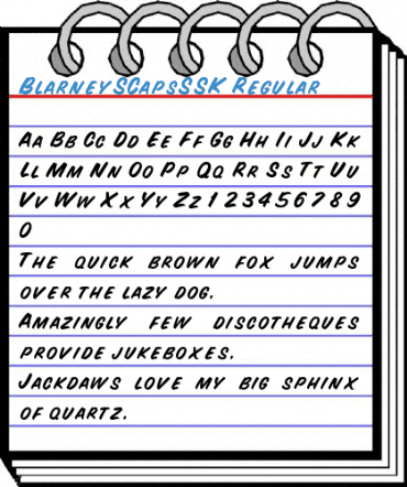 BlarneySCapsSSK Regular Font