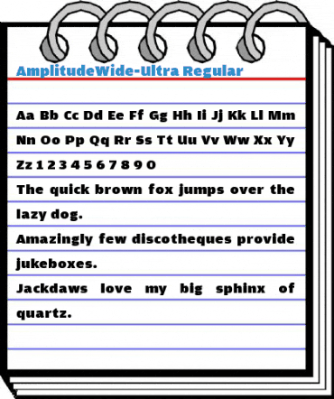 AmplitudeWide-Ultra Regular Font