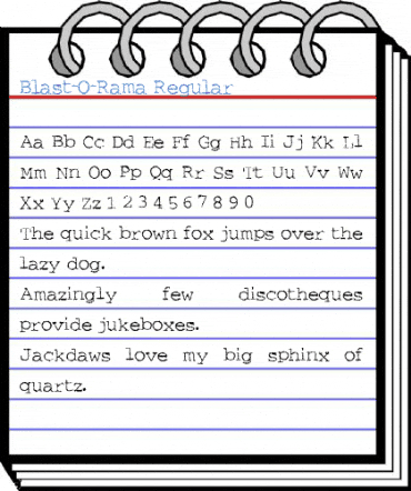 Blast-O-Rama Regular Font
