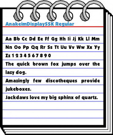 AnakeimDisplaySSK Regular Font