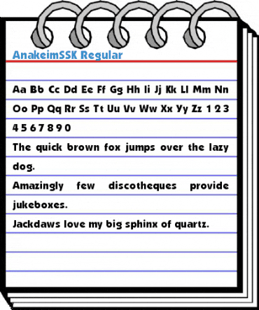 AnakeimSSK Regular Font