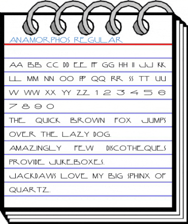 Anamorphos Regular Font
