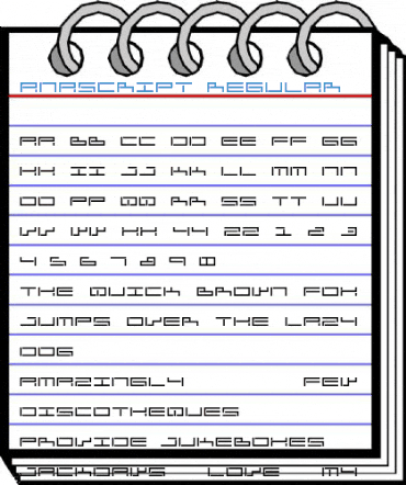 AnaScript Regular Font