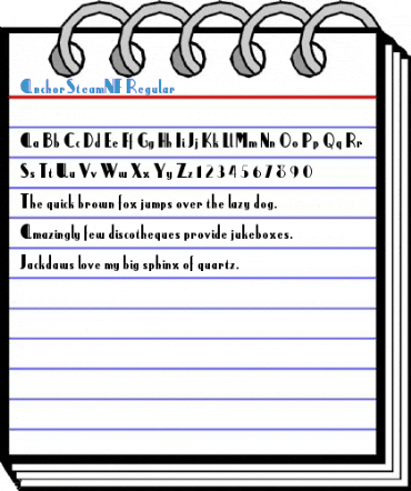 AnchorSteamNF Regular Font