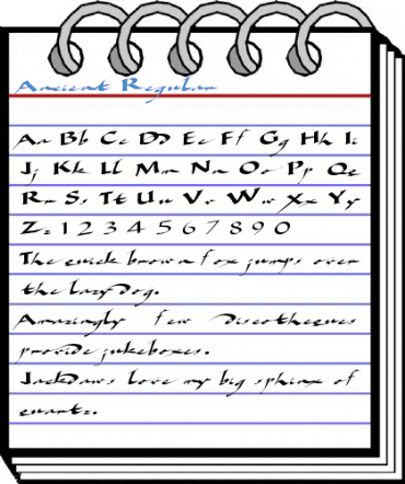 Ancient Regular Font