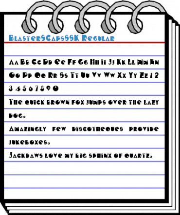 BlasterSCapsSSK Regular Font