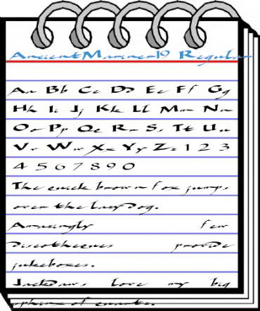 AncientMariner19 Regular Font