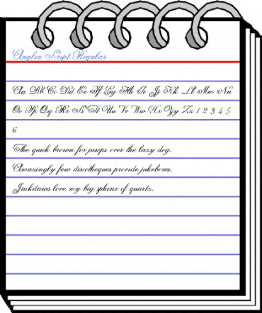 Anglia Script Regular Font