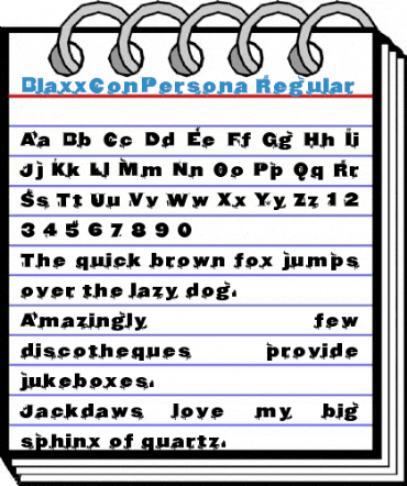 BlaxxConPersona Regular Font