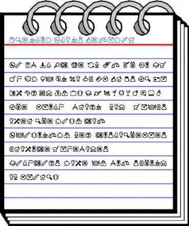 Stencil Icons Regular Font