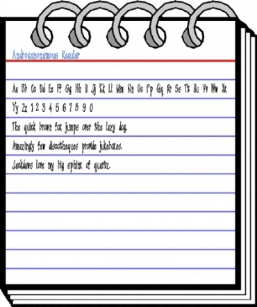 Androganonamous Regular Font