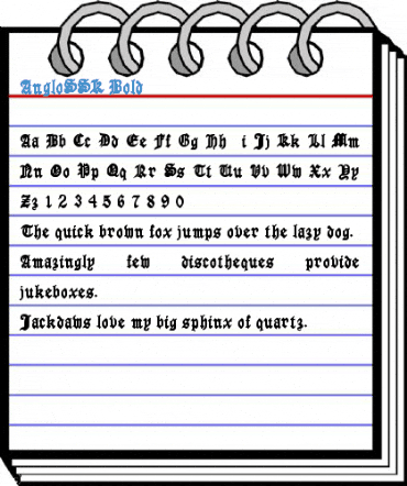 AngloSSK Bold Font
