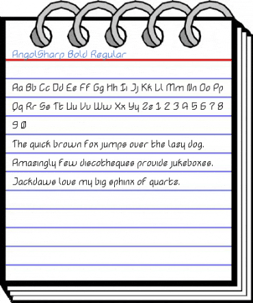 AngolSharp Bold Regular Font
