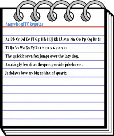 AngryhogITC Regular Font