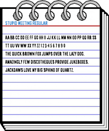 Stupid Meeting Regular Font