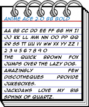 Anime Ace 2.0 BB Bold Font