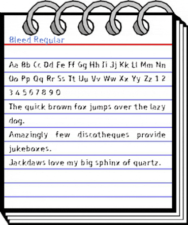 Bleed Regular Font