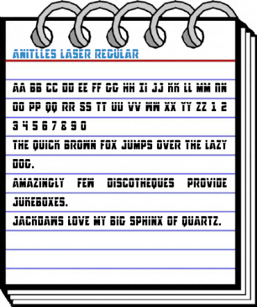 Anitlles Laser Regular Font