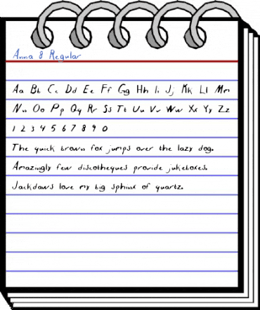 Anna 8 Regular Font