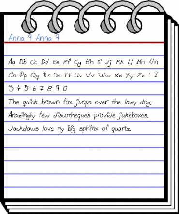Anna 9 Anna 9 Font