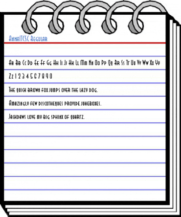 AnnaITCSC Regular Font