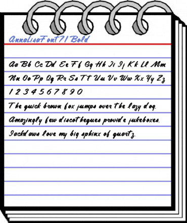 AnnaLisaFont71 Bold Font