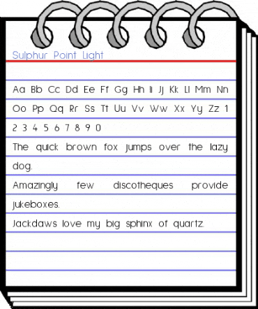 Sulphur Point Light Font