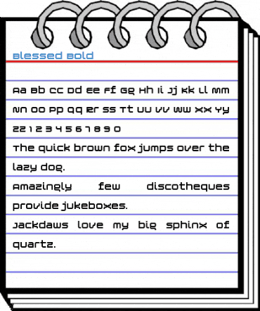 Blessed Bold Font