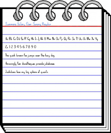 Summers Victory Over Spring Regular Font