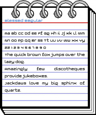 Blessed Regular Font