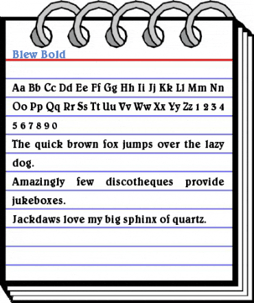 Blew Bold Font