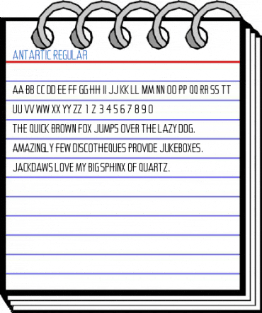 Antartic Regular Font