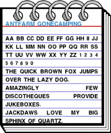 AntFarm GoneCamping Font