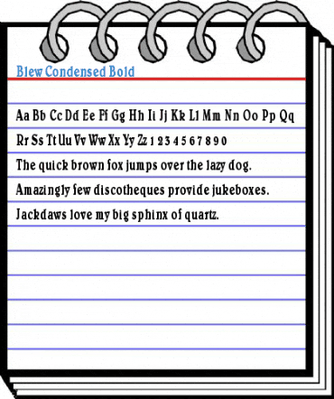 Blew Condensed Bold Font