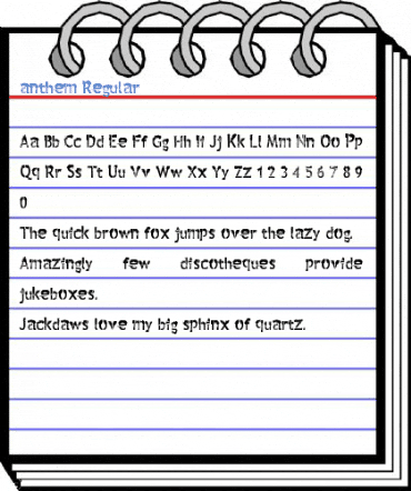anthem Regular Font