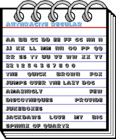 Anthracite Regular Font
