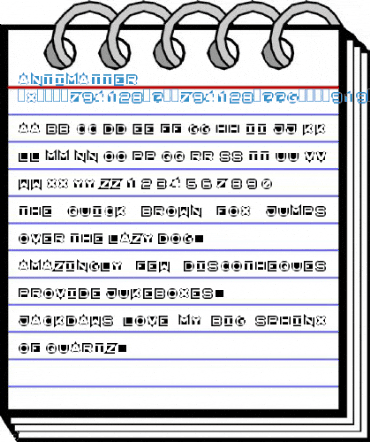 AntiMatter KG x󁸐?󁸐??G#Η?Gx Font
