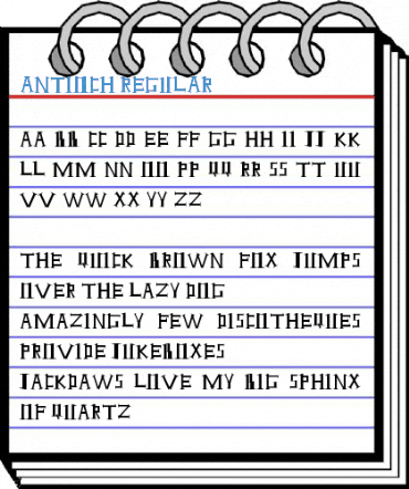 Antioch Regular Font