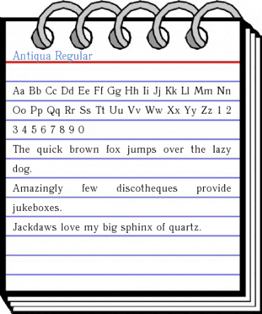 Antiqua Regular Font