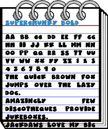 Superchunky Bold Font
