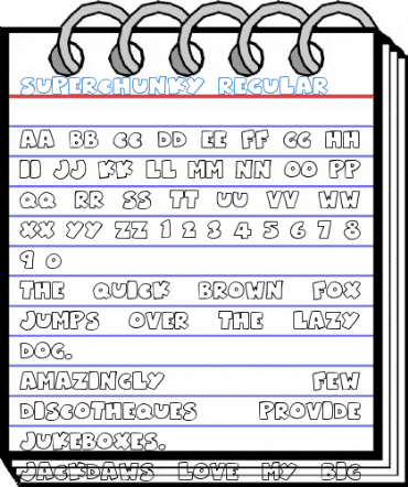 Superchunky Regular Font