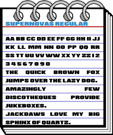Supernovas Regular Font