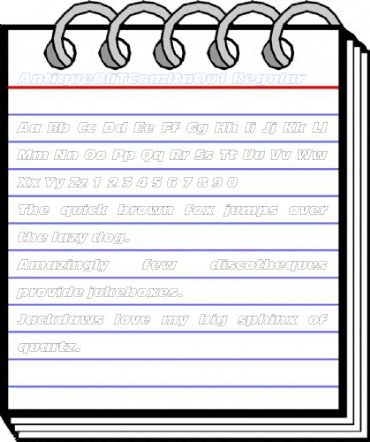 AntiqueOliTComItaOu1 Regular Font