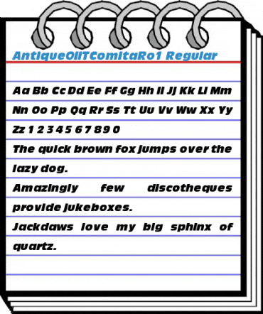 AntiqueOliTComItaRo1 Regular Font