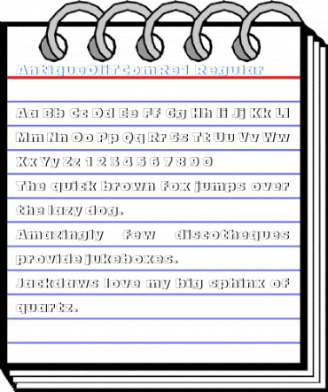 AntiqueOliTComRe1 Regular Font