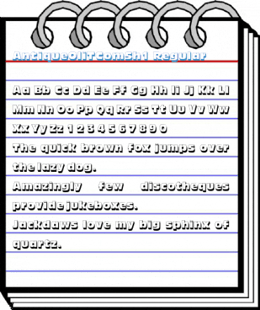 AntiqueOliTComSh1 Regular Font